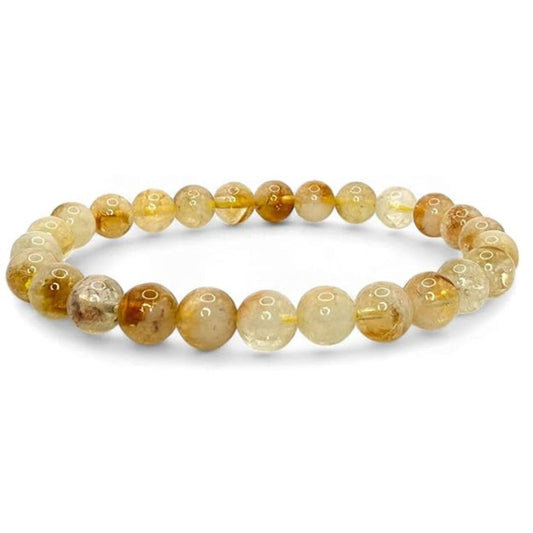 Certified Natural Citrine Bracelet for Men and Women Crystal for Abundance Wealth and Positive Energy
