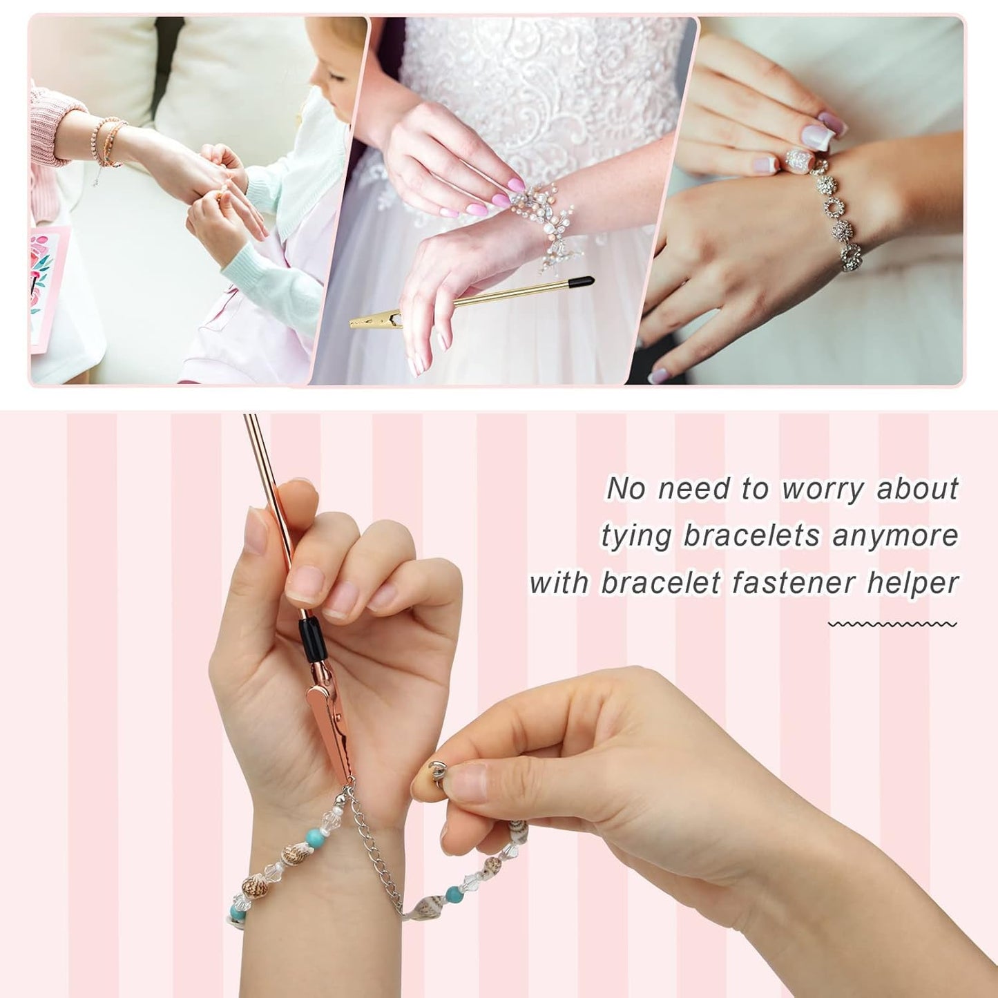 Bracelet Tool and Jewelry Making Kit Hooks Clasp Chain Magnet Pliers