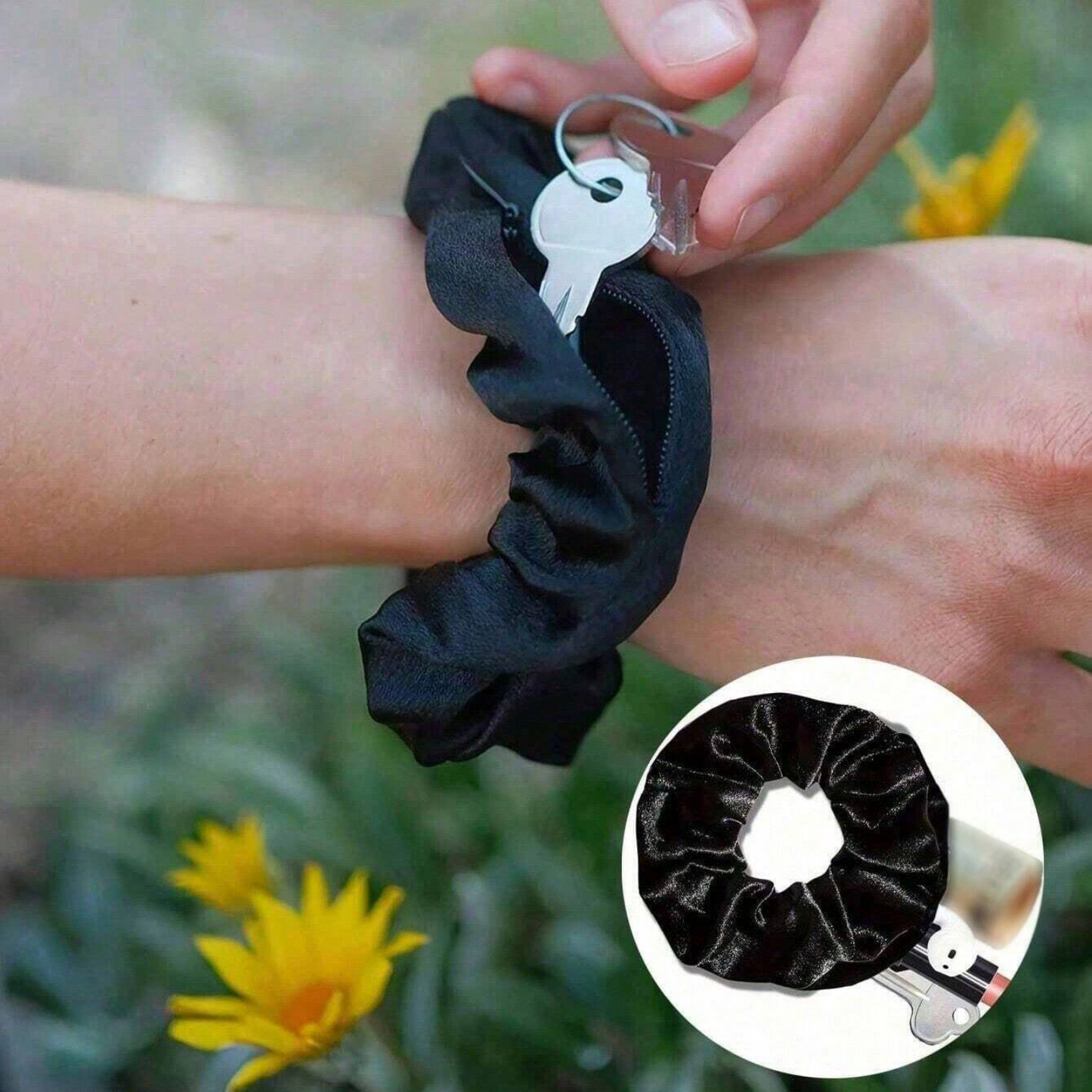 Mini Travel Pouches for Women Scrunchies Card Holder Jewelry Pouch Transparent Coin Purse