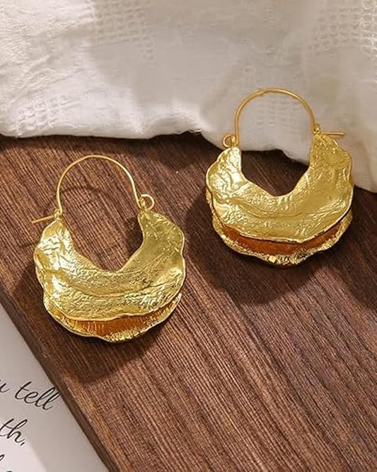 Large Vintage Hoop Earring Bohemian Earrings Dangle Earring