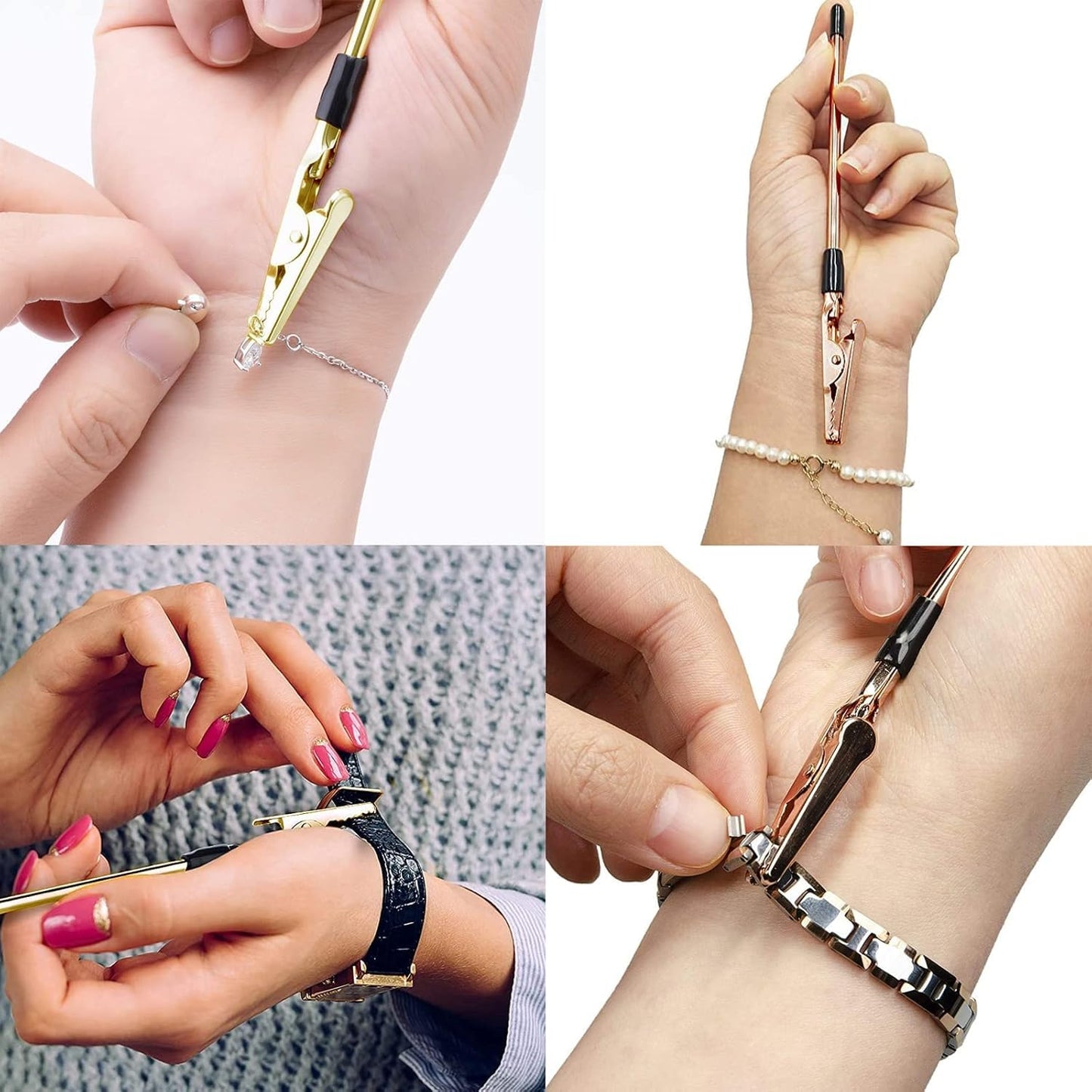 Bracelet Tool and Jewelry Making Kit Hooks Clasp Chain Magnet Pliers