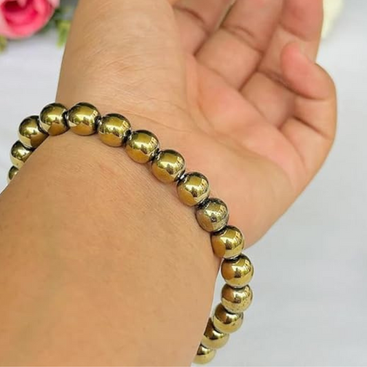 Raw Pyrite Bracelet Attracts Money and Boost Confidence Astrology Bracelet for Men and Women