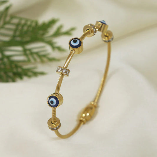 Stainless Steel Evil Eye Kada