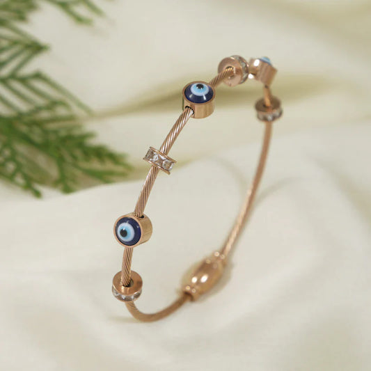 Stainless Steel Evil Eye Kada